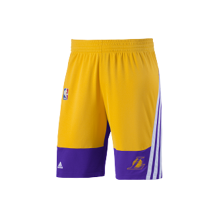 Adidas NBA Winter Hps Angeles Lakers Short (amarelo/brenco/roxo)