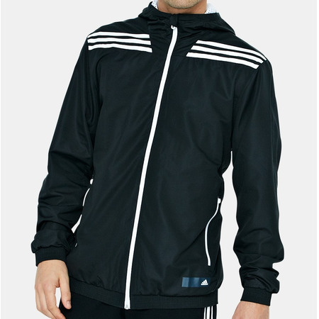 Adidas Essentials 3 Stripe WindBreaker J Mens (preto/branco)