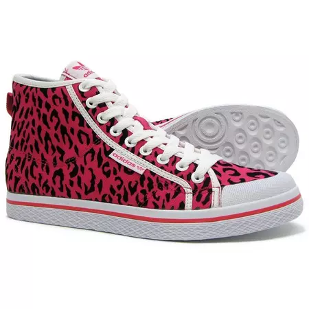 Adidas Honey Mid Leopard W (rosado/preto/branco)