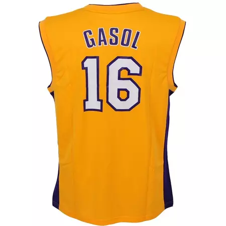 Adidas Camiseta Replica Gasol Lakers (amarelo/roxo/branco)