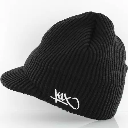 K1X Gorro Classic Ribbed Shield (black)