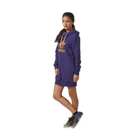 Adidas Originals Vestido Sudadera Long (purpura)