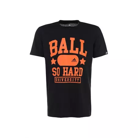 Adidas Camiseta Ball Hard (negro/naranja)