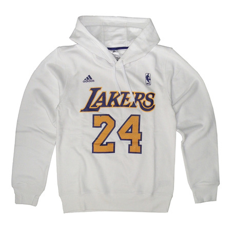 Adidas NBA Lakers Bryant Nº 24 Game Time Player Ho Man´s (white)