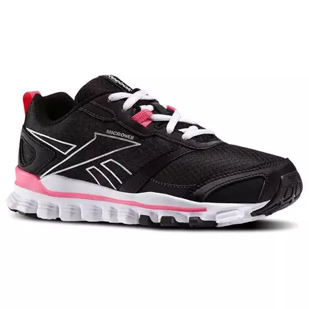 Reebok Hexaffect Run Mulheres (negro/blanco/rosa)