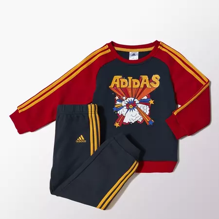 Adidas Chandal Bebê Fun (gris/rojo/amarillo)