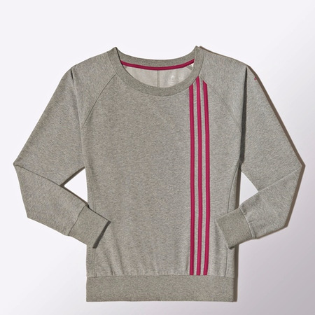 Adidas Sudadera Essentials Athletic (gris/rosa)