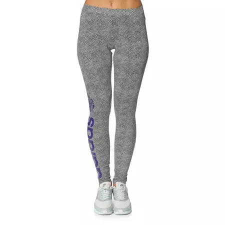 Adidas Original NBA Leggings Mulheres Lakers (gris/purpura)