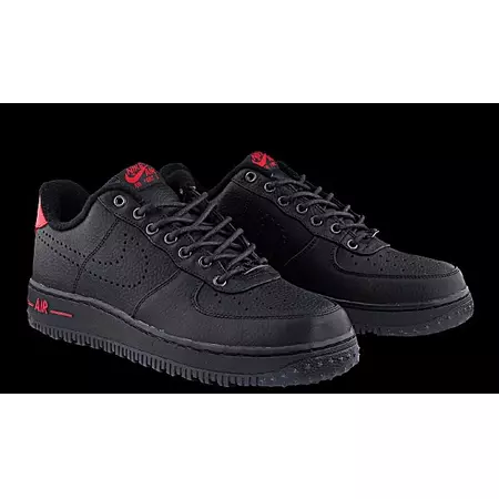 Lebron Air Force 1 Premium Low QS (100/negro/rojo)