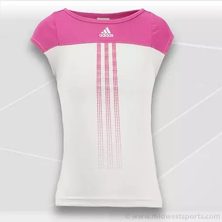 Adidas Camiseta Tennis Girls Response (white/pink)