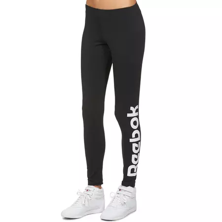 Reebok Classic Mulheres Fitted 7/8 Legging (negro/blanco)