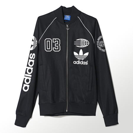 Adidas Originals Chaqueta Superstar Track Top Logos (negro/blanco)