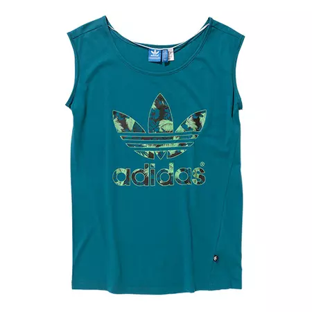 Adidas Originals Camiseta Mujer Hawaii Logo (verde)