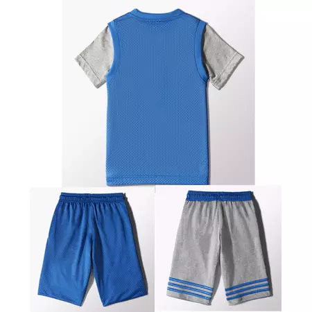 Adidas Conjunto Menino Team Pes (azul/gris/verde)