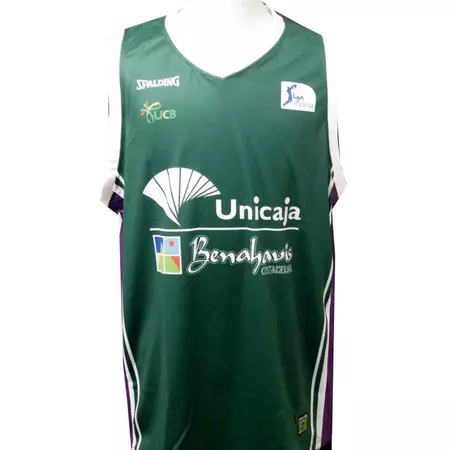 Camiseta Unicaja Málaga ACB 1ª Equipación (verde/morado/blanco)