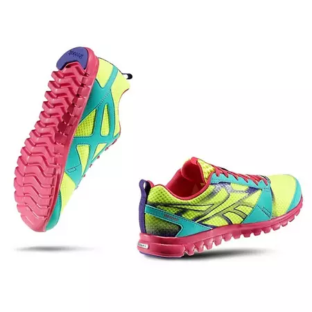 Reebok SubLite Connect Running (limâo/menta/rosado)