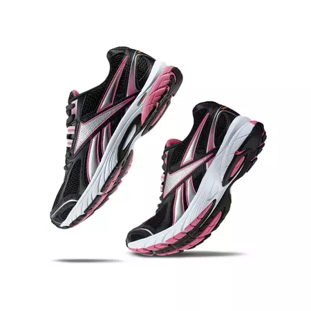 Reebok Pheehan Run Tênis Mulher (preto/prata/rosado)