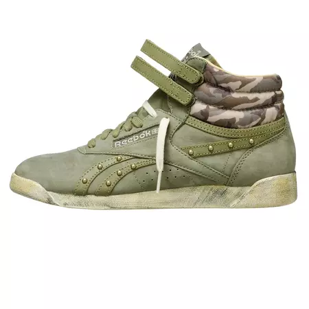 Reebok Freestyle Hi Italy Studs Shoes Women´s (verde cargo)