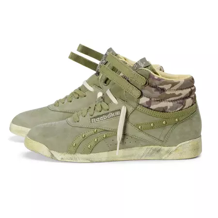 Reebok Freestyle Hi Italy Studs Shoes Women´s (verde cargo)