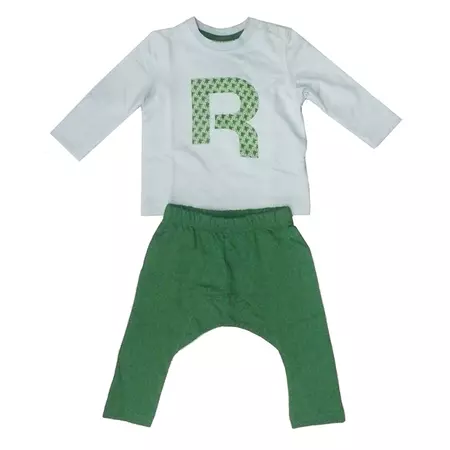 Reebok Teino Bebê U Jogger Suit (azul/verde)