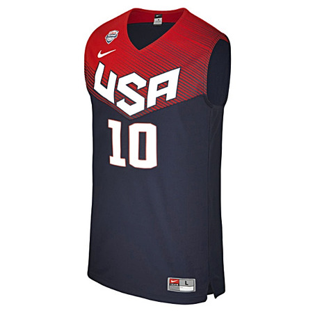 Camiseta Réplica Kyrie Irving #10# USA 2014 (452/navy/red/bl)