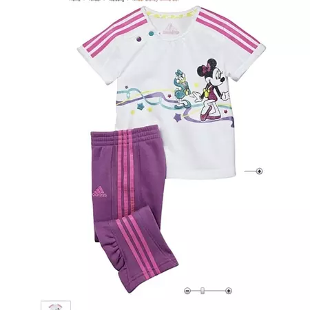 Adidas Conjunto Bebê Disney Minnie Olimpycs (blanco/purpur/rosa)