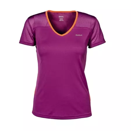 Reebok Camisa Mulher VersaCool Run Tee (beringela/vitamina C)