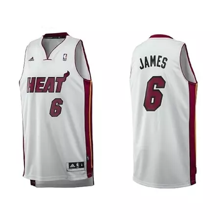 Adidas Jersey Bordado NBA Lebron James Miami Heat (white)