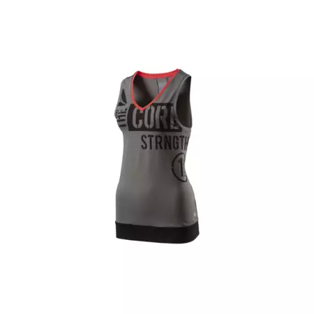 Reebok Fitness Printed Tank Camisa (Cinza)