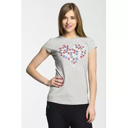 Reebok Heart T-Shirts (Cinza)