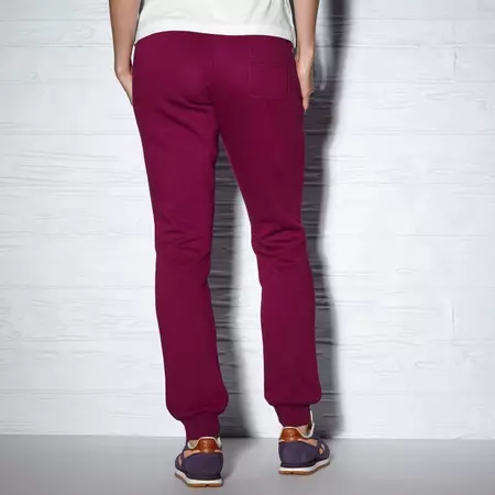 Reebok Classic Pantalón Mulheres Fleece Cuffed Logo (granate)