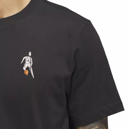 Adidas Basketball Hoops for All Graphic Tee "Black"