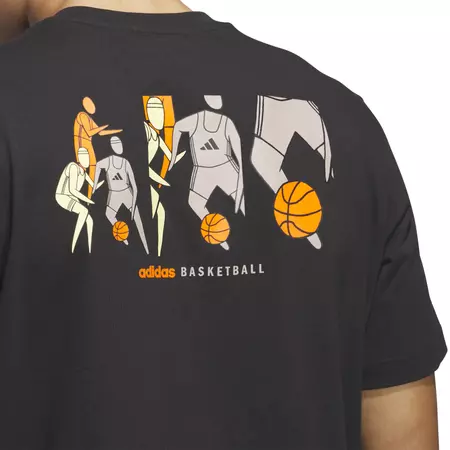 Adidas Basketball Hoops for All Graphic Tee "Black"