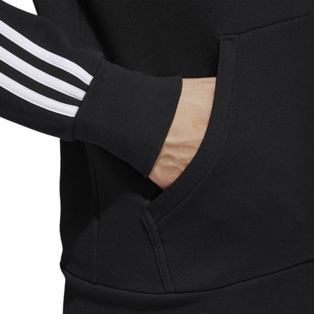 Adidas Essential Hooded Track Top (Black/White)