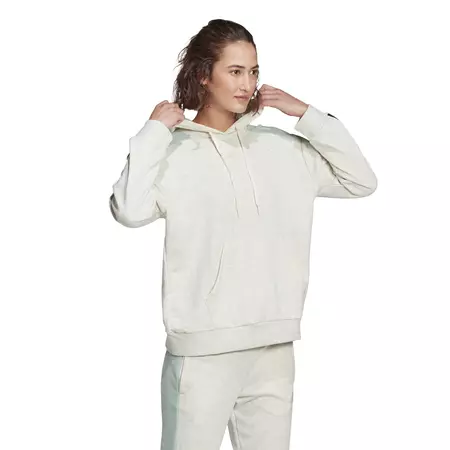 Adidas Essentials Logo Colorblock Hoodie W "Off White"