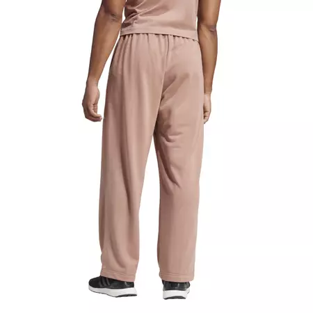 Adidas Essentials Wide Leg 3 Bar Logo Joggers "Warm Clay"