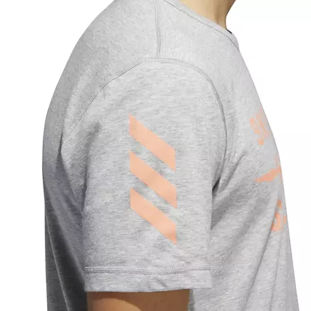 Adidas Harden Brand Slogan Tee (Medium Grey Heather)