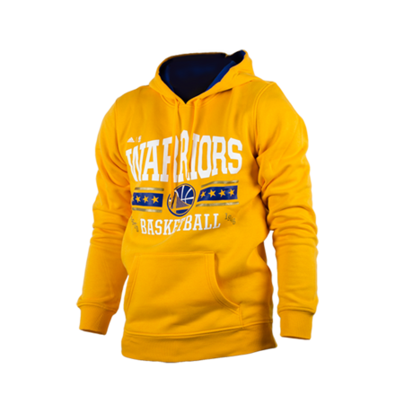Adidas NBA Washed Pullover Hoody Golden State Warrios (Yellow/White/Blue)