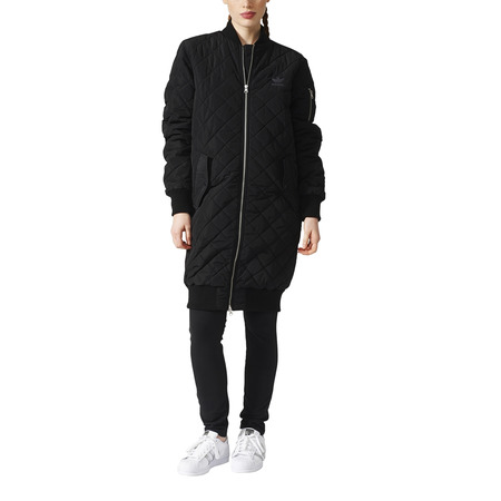 Adidas Originals Bomber Long Quilted Jacket W (Black)