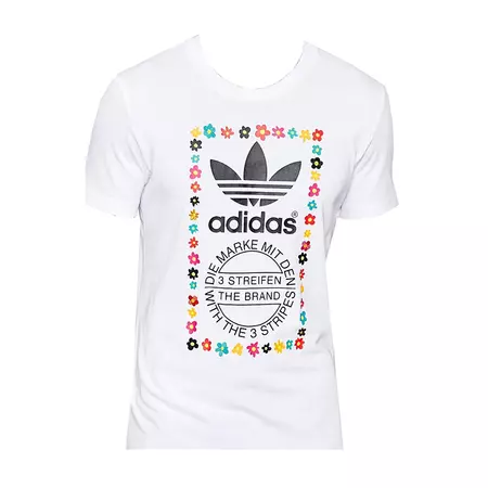 Adidas Originals Graphic Daisy Flowers By Pharrell WilliamsTee (white/multicolor)