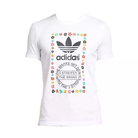 Adidas Originals Graphic Daisy Flowers By Pharrell WilliamsTee (white/multicolor)