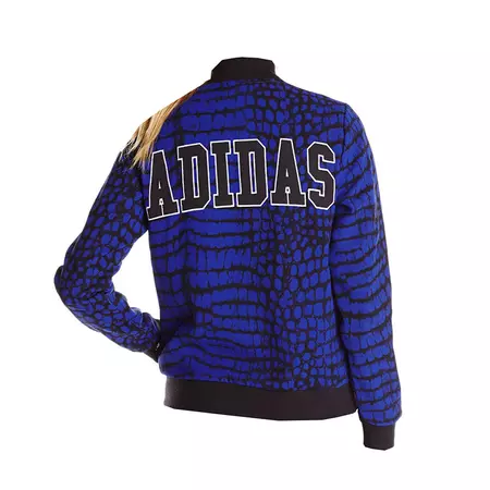 Adidas Originals Chaqueta Mulheres New York Printed Superstar TT (azul/negro)