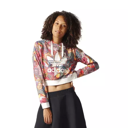 Adidas Originals Farm Fugiprabali Crop Hoodie "Flowery Bali" (multicolor)