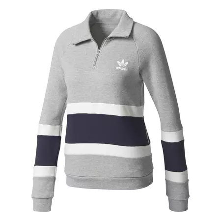Adidas Originals Halfzip Sweater Medium Grey