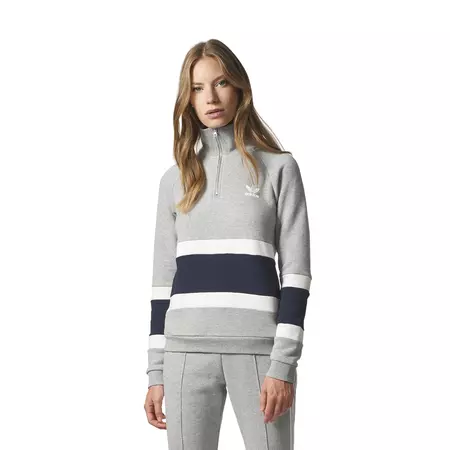 Adidas Originals Halfzip Sweater Medium Grey