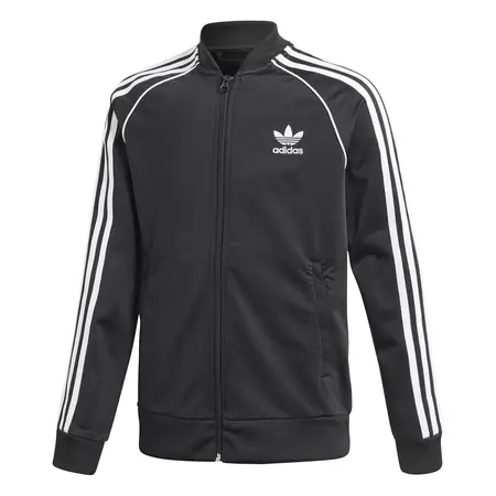 Adidas Originals Junior Superstar Track Top (Black/ White)