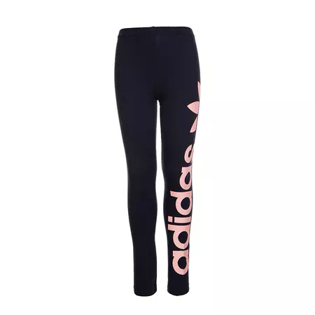 Adidas Originals Leggings Trefoil Linear Logo J (Legend Ink/Haze Coral)
