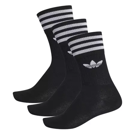 Adidas Originals Crew Sock 3 Pack (Black/White)