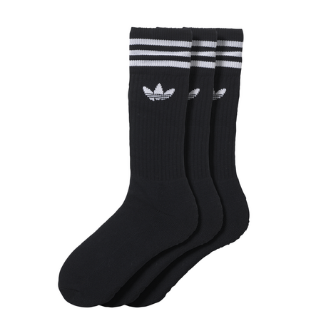 Adidas Originals Crew Sock 3 Pack (Black/White)