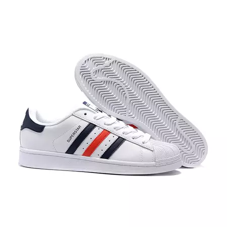 Adidas Originals Superstar Foundation (blanco/marino/rojo)